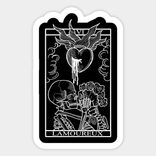 Tarot card: the lovers Sticker